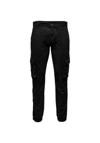 ONLY & SONS - Cargohose, aufgesetzte Beintaschen, für Herren - 187679 BLACK