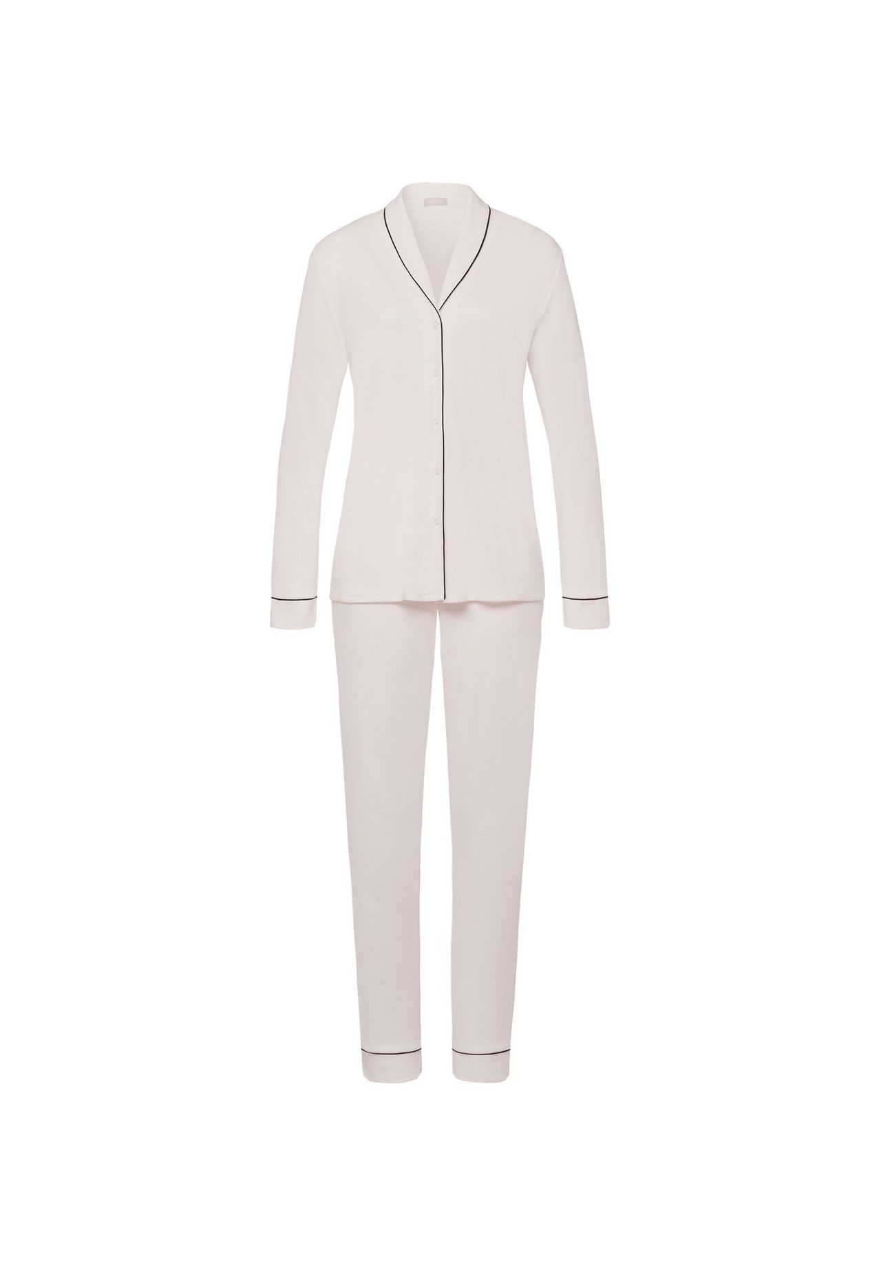 Hanro Langarm Pyjama Natural Comfort Beige M (Damen)