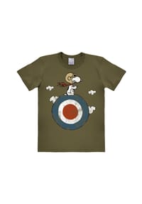 LOGOSHIRT® - T-Shirt Easyfit Peanuts - Snoopy/Target - chalk blue