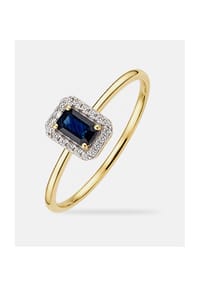 Diamant L'eternel - Ring, mit Saphir, 375 Gelbgold - gold