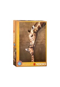 eurographics - Puzzle Giraffenmutter Kuss, Giraffen, 1000 Teile, 68 x 48 cm - 