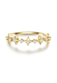 GLANZSTÜCKE MÜNCHEN - Damen Ring aus 925/- Sterling Silber in Gelbgold mit Zirkonia - gelbgold