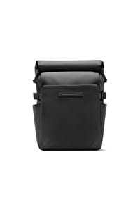 HORIZN STUDIOS SHIBUYA - Rolltop Rucksack, wasserabweisend, Schlüsselring - ALL BLACK