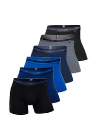 jbs - Long Short / Pant 6er Pack Bamboo - Blau / Grau / Schwarz