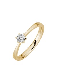 LYOMI - Ring 585/- Gold 1 Diamant Lab Grown 0,25ct. - gelb
