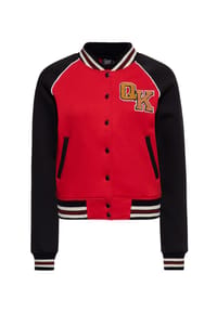 QUEEN KEROSIN - Collegejacke mit Rückenstickerei Wild Rebel - rot