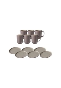 RitzenhoffAndBreker Kaffeeservice Jasper 12er Set - JASPER - grau