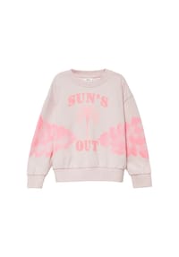 s.Oliver - Sweatshirt, Rippbündchen, für Kinder - 0210 WHITE