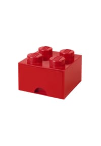 LEGO® - LEGO Auszieh-Aufbewahrungsbox Brick Drawer 4 - Red, Kunststoff, 25 x 25 cm - 