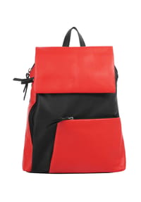 Cluty - City-Rucksack Echt Leder, Made In Italy - cognac