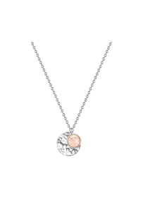GLANZSTÜCKE MÜNCHEN - Damen Kette aus 925/- Sterling Silber in Silber mit Rosenquarz - silber