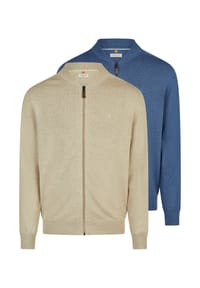 Redmond - Strickjacke 2er Pack Basic - Dunkelgrau
