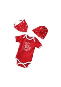 VfB Stuttgart - Strampler-Set VFV Stuttgart, 3-teilig, für Babys und Kleinkinder - ROT