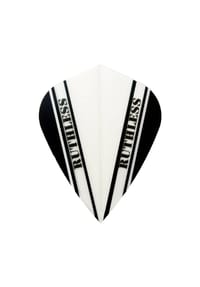 COFI - Dart Flights Set – 3 Stück Standard-Flights mit 100 Mikron Stärke - Weiß Onesize