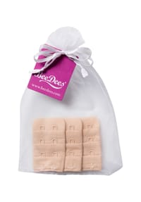 BeeDees® - Damen BH- Verlängerung im 3-er Pack Microfun V mit Innenseite aus Plüsch, dreifach verstellbar - bunt