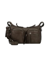 TASCHENDIEB® WIEN Salvatorianerplatz - Salvatorianerplatz Umhängetasche Leder 24 cm - black bean