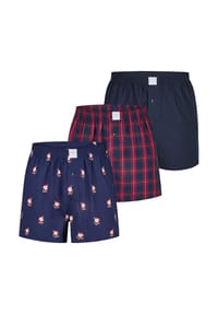 MG1 - Retro Boxer Christmas - Christmas Socks + 2194 fil a fil + solid navy