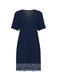 CALIDA - Damen Sleepshirt, Länge 95 cm Elegant Dreams - dark lapis blue