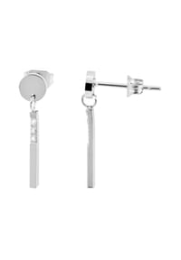 Adelia's - Adelia's Damen Ohrstecker aus Edelstahl - schwarz