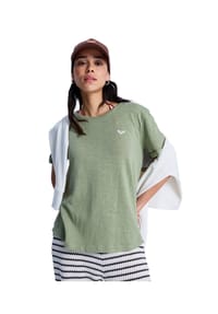 ROXY - Damen Shirt Oceanwave Regular Emby Oil Green - grün