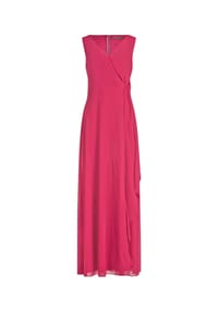 Vera Mont - Abendkleid mit Volant - Dark Raspberry