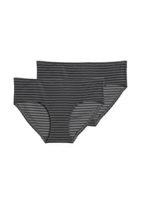 Marc O'Polo - Hipster 2er Pack Second Skin Jacquard - Creme / dunkelblau