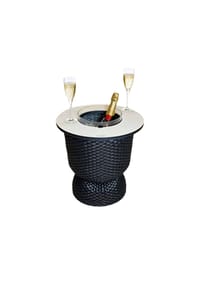 COOTAB COOLER TABLE - Beistelltisch mit Acryl-Kühler Paris 43 cm - Champagner