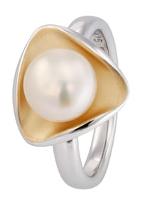 VANDENBERG - Damen Kette mit Anhänger, 925er Silber mit Süßwasser-Zuchtperle - GOLD