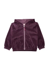 JETTE - Sweatjacke, gesplittete Kängurutasche, für Kinder - GRAPE AOP