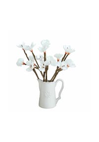 LOBERON Deko-Blume 6er Set Xivale weiß - Trockenblumen - weiß