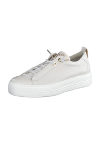 paul green - Sneaker, Glattleder, elastische Schnürung, für Damen - MAINCALF IVORY/G