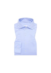 ETERNA - Japanese Knitted unifarben SLIM FIT - grün