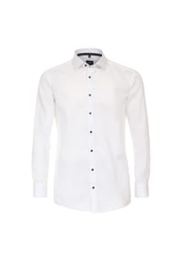 VENTI - Herren Businesshemd uni Modern Fit - Dunkelblau