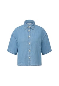 S.Oliver Red Label - Hemdbluse, Halbarm, Damen - 52Y2 BLUE