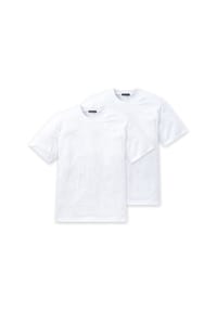 SCHIESSER - American-Shirt, 2er-Pack, uni, für Herren - schwarz