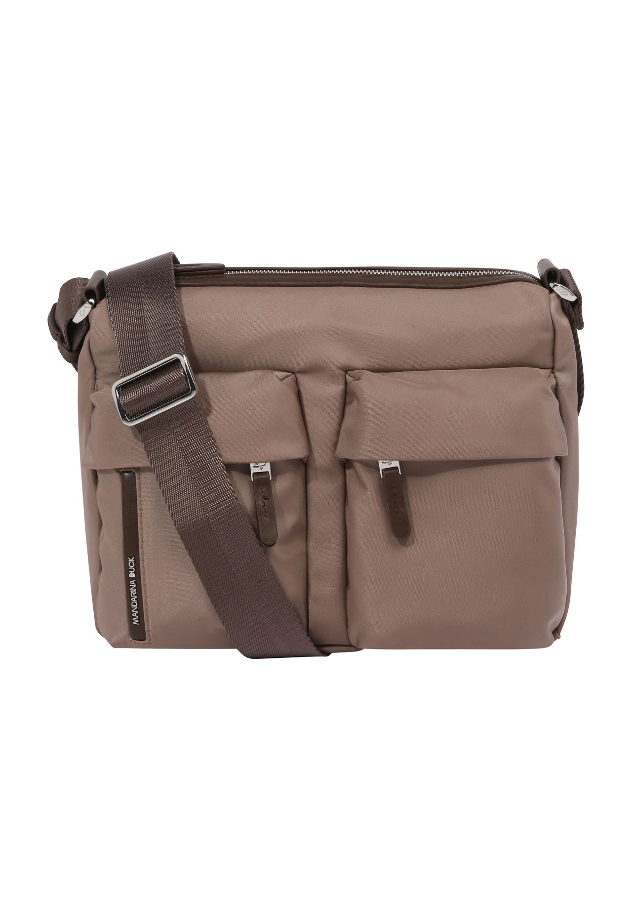 Mandarina Duck Umhängetasche Fronttaschen Reißverschluss Für Damen Braun in Größe 99 - Bild 5