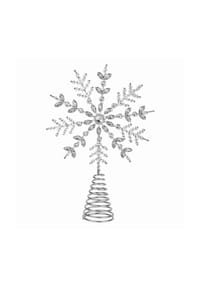 LOBERON Baumspitze Coeuron silber - Christbaumschmuck - silber