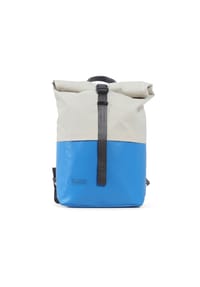 7clouds® - Rolltop-Rucksack Kira 7.1 - light blue-off white