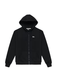 LONSDALE™ - Herren Kapuzensweatjacke mit Reißverschluss normale Passform GLAPTHORN - Black/Ecru