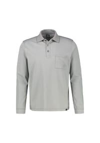 LERROS - Langarm Polo mit Brusttasche aus Baumwollmix - ARCTIC BLUE