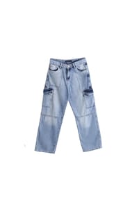 Solang - Hose mit Cargo-Details - hellblau
