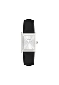 s.Oliver - Armbanduhr Line Time - braun