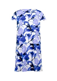 BETTY BARCLAY - Stufenkleid kurzarm - Weiß/Blau