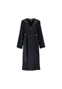 Cawö - Bademäntel Damen Kapuze Luxury Basics Kapuze 827 lava - 97 - schwarz