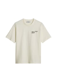 Marc O'Polo DENIM - Herren T-Shirt, kurzarm - Rundhals, Front + Back Print Lobster, Relaxed Fit - Weiß (Silky White)