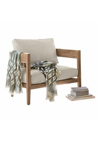 LOBERON - Sessel Courtelevant creme/braun - creme/braun