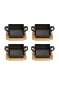 ECHTWERK® - Servierschale 4er-Set - Schwarz 4er-set
