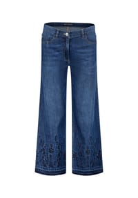 BETTY BARCLAY - Casual-Hose mit Waschung - Dark Blue Denim