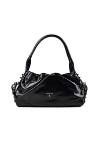 PATRIZIA PEPE - Schultertasche Leder 38 cm - nero