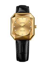 JOWISSA Facet Radiant - Damenuhr "Facet Radiant J8.073.M" - gold/schwarz